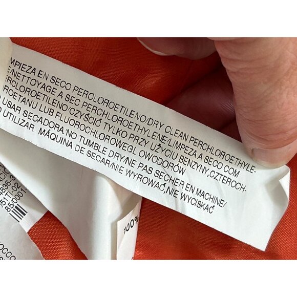 Zara Basic Women's Orange 3/4 Sleeve Button Front Swing Jacket Coat Size Medium - Picture 7 of 11